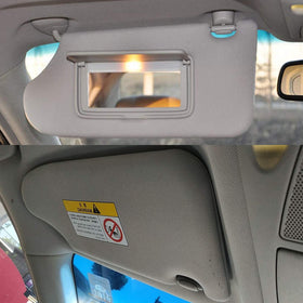 NHILES visor packaging and contents showing single driver-side unit ready to install