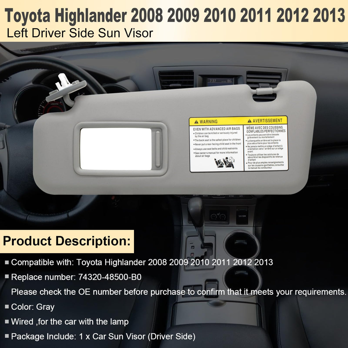 NHILES side profile displaying visor shape and alignment, improves sun coverage