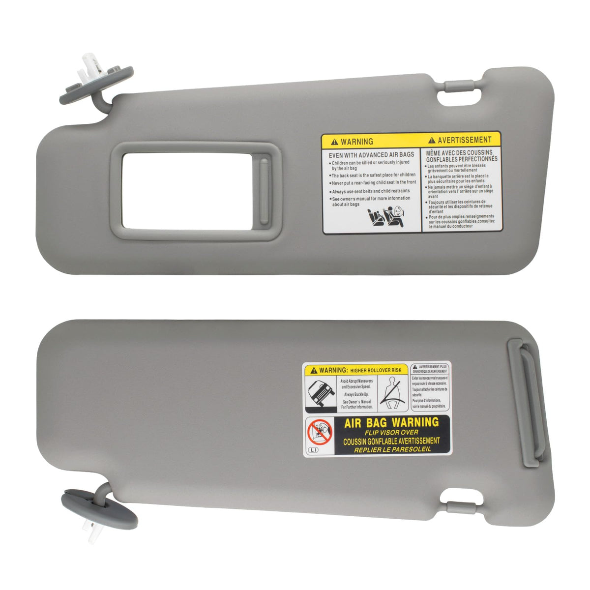 NHILES visor next to ruler for size comparison, confirms correct OEM dimensions