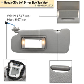 NHILES visor installed in Honda CRV driver side providing glare reduction benefit