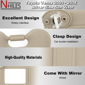 NHILES visor fabric close-up highlighting texture and interior match benefit