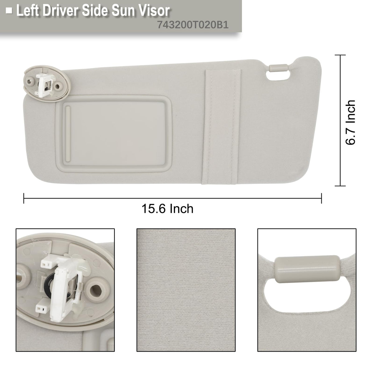 NHILES sun visor installed in Toyota Venza illustrating restored sun blockage