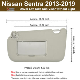 NHILES visor mounting point detail showing bracket and screw holes for easy installation