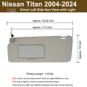 NHILES visor illuminated mirror light providing convenient interior lighting