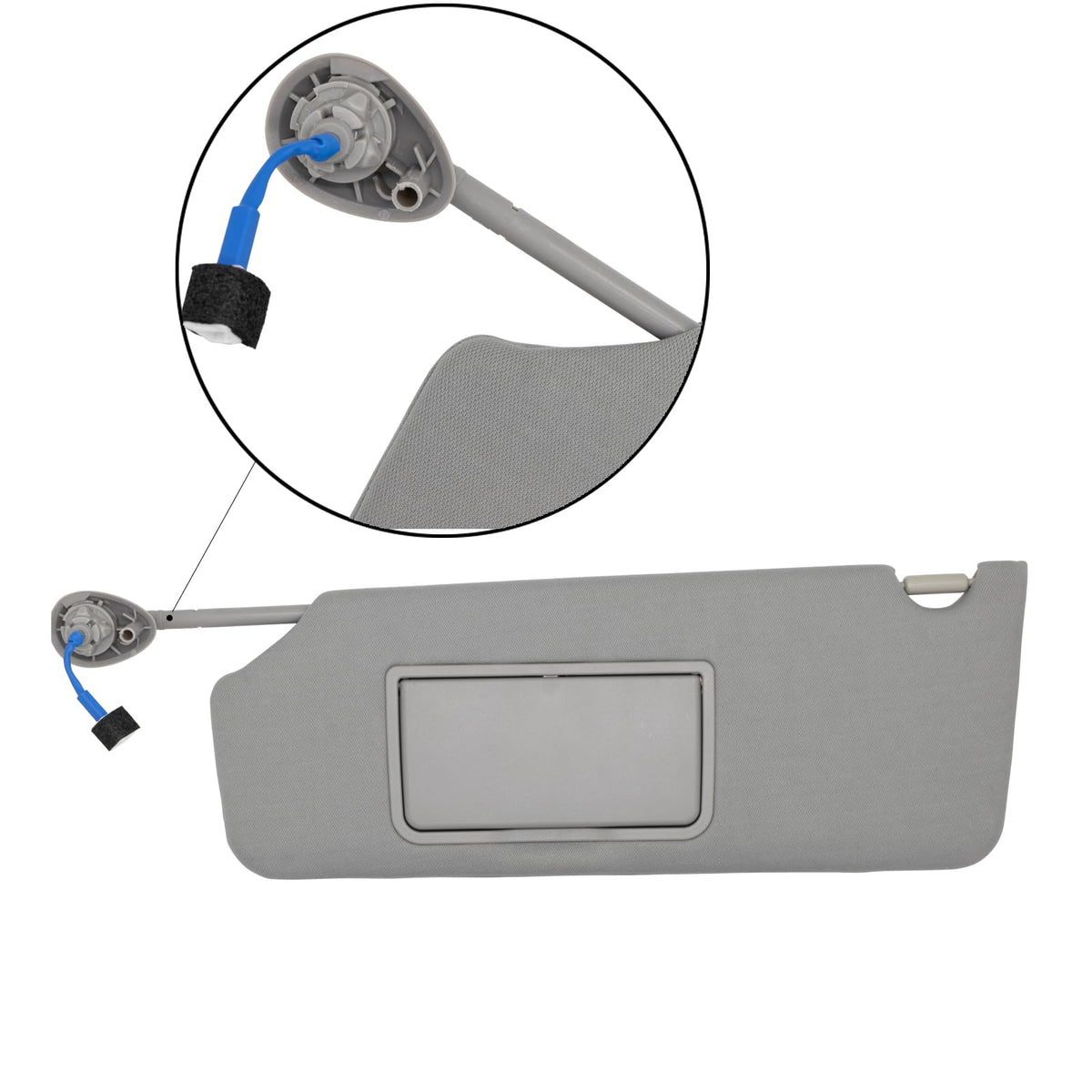 NHILES visor mounting bracket and hardware showing easy direct-fit installation