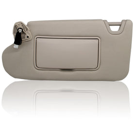 NHILES driver visor front view showing fit and beige finish for matching interior