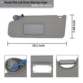 NHILES visor installed in Honda Pilot demonstrating restored glare protection