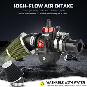 nibbi carburetor anodized finish texture showing wear and corrosion resistance