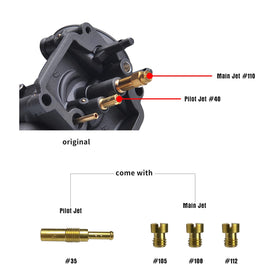 nibbi carburetor float bowl closeup with drain screw, accessible maintenance advantage