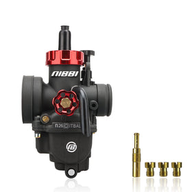 nibbi carburetor front view showing throttle body and mounting, clear visual fit