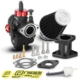 nibbi carburetor front view showing throttle bore and mounting for quick identification and fitment