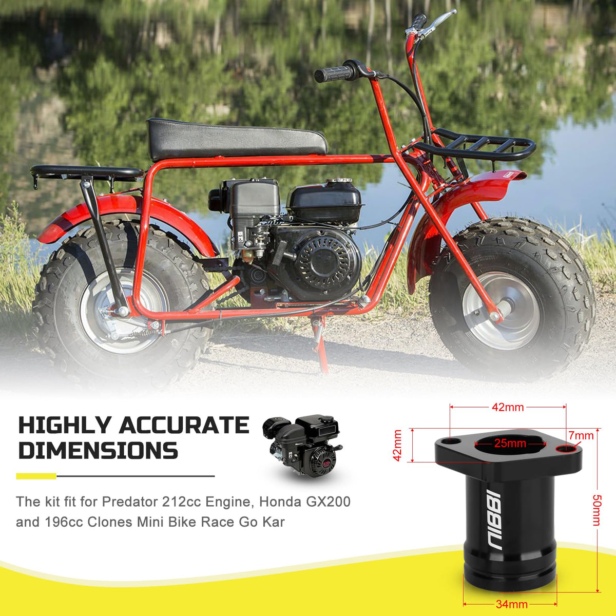 nibbi carburetor kit jets and contents displayed for easy tuning options