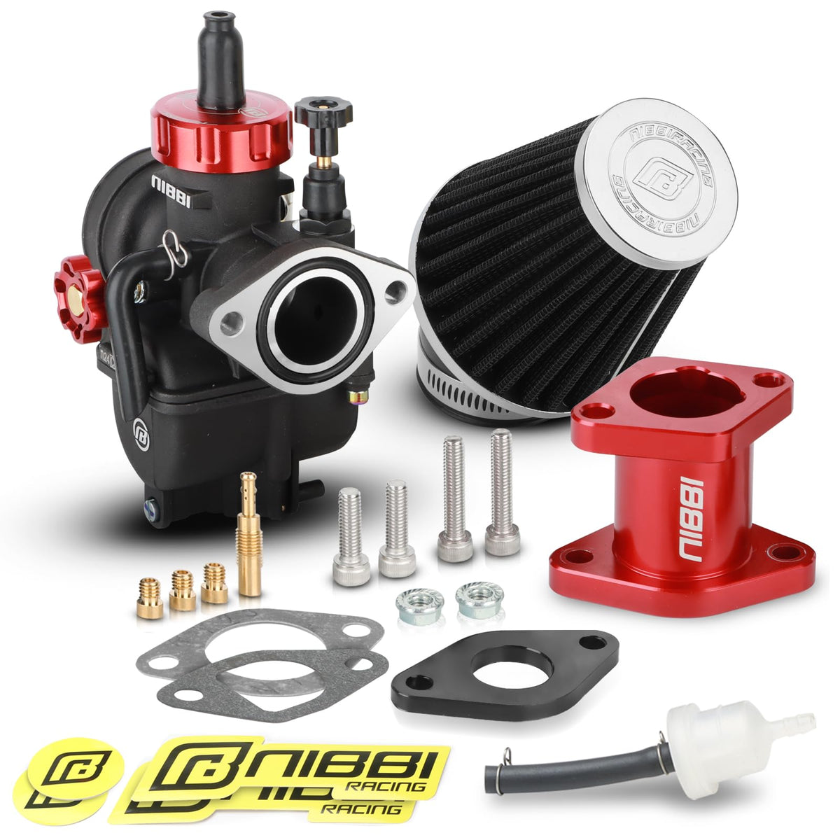 nibbi front view carburetor shows compact design and clear mounting points for easy fitment
