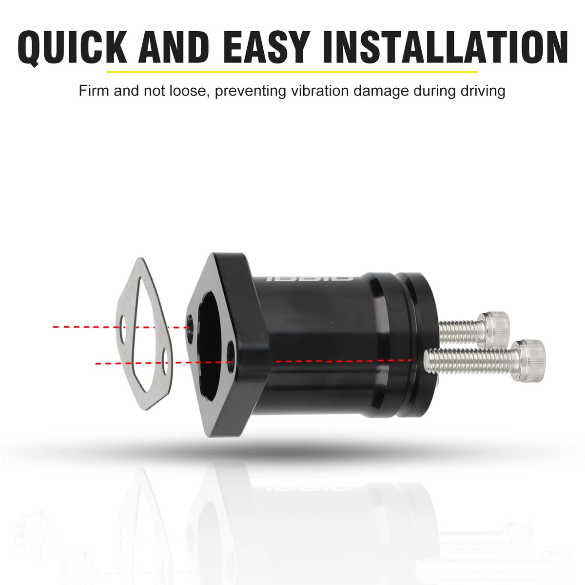 nibbi gasket and mounting screws laydown showing included installation kit