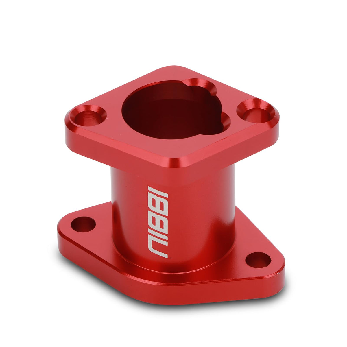 nibbi intake manifold on workbench ready for minibike or go-kart installation