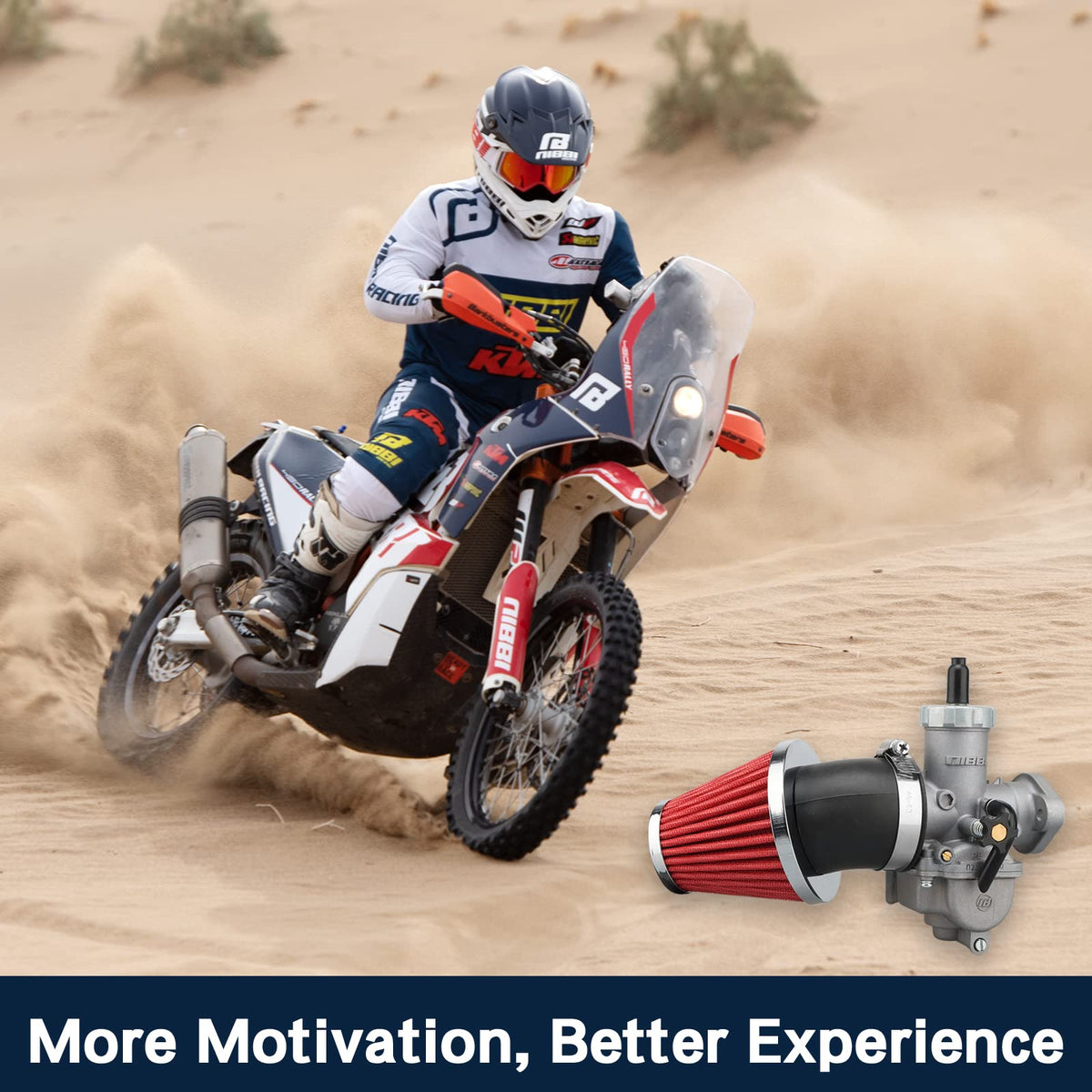 nibbi installation on dirt bike demonstrating improved throttle control
