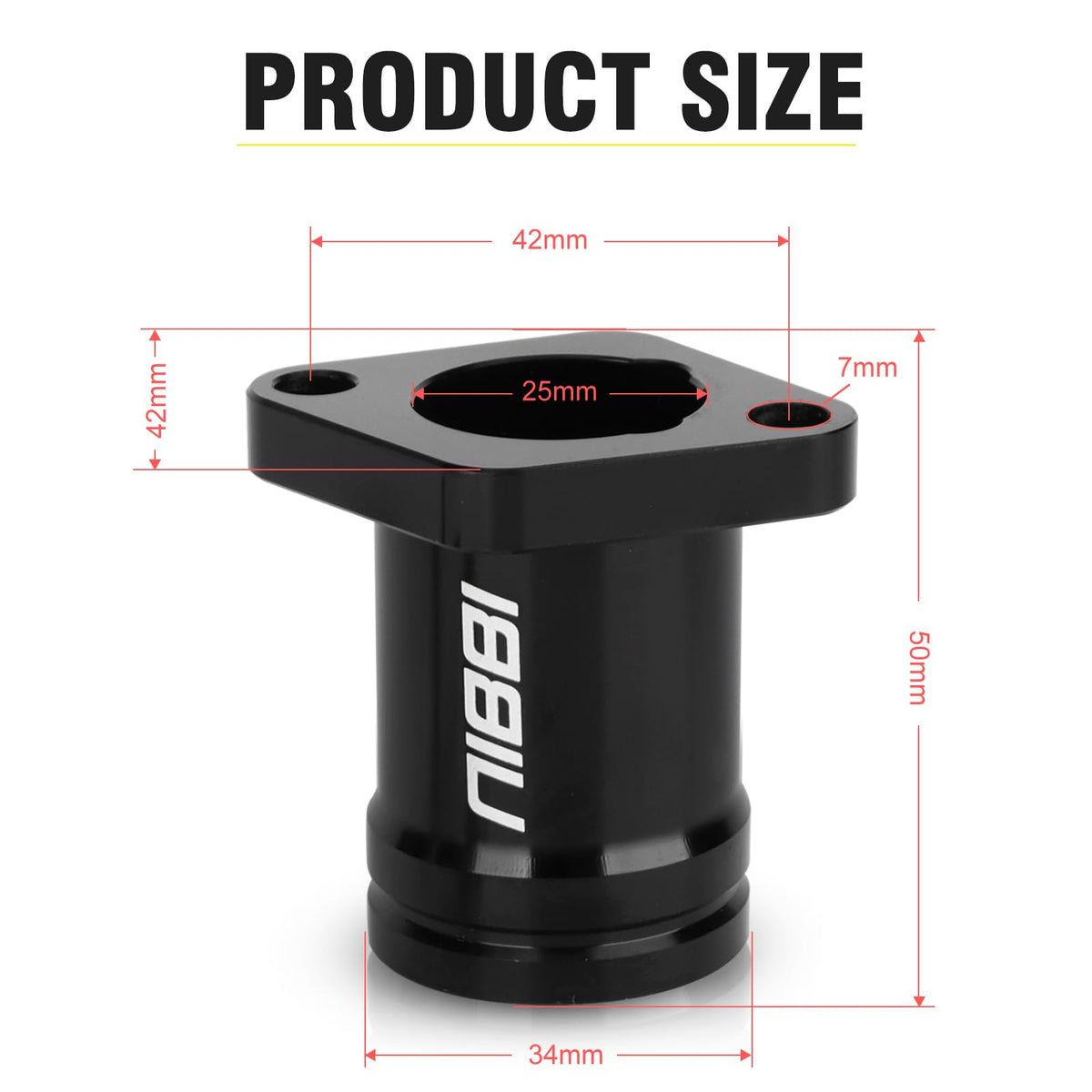 nibbi flange close-up showing precise bolt spacing for secure mounting