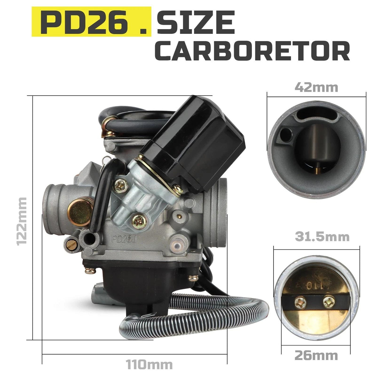 nibbi close-up of 26mm bore highlighting precise machining for improved mix