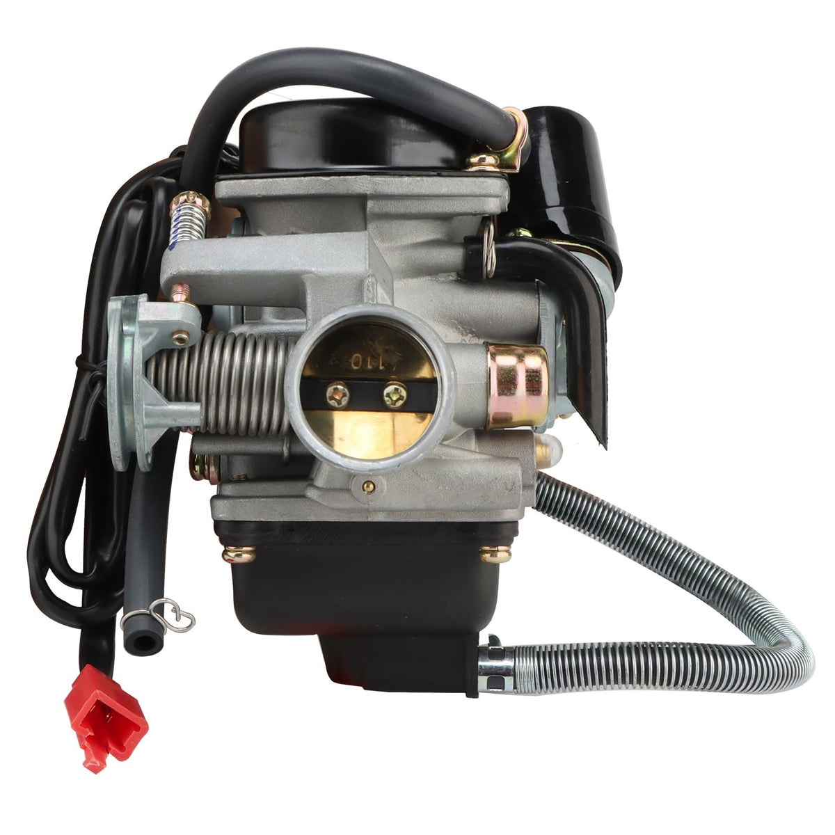 nibbi PD26J front view showing throttle plate and intake for reliable airflow