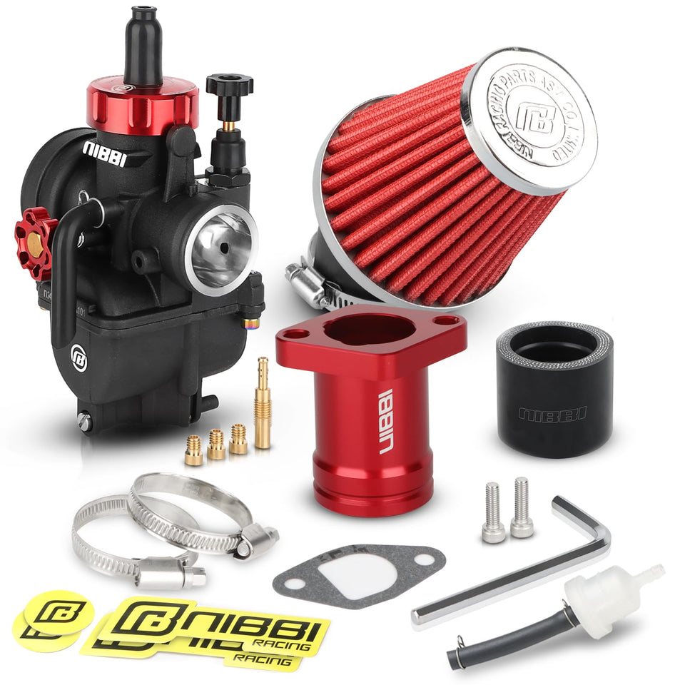 nibbi carburetor front view showing throttle body and mounting for quick identification and fit