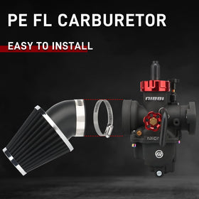 nibbi PE26 installed on a dirt bike demonstrating direct-fit upgrade and improved throttle