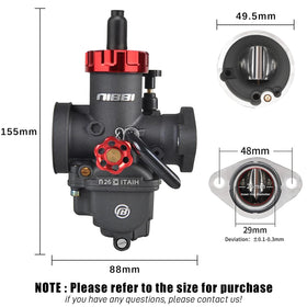 nibbi side profile of PE26 highlighting durable anodized finish and corrosion resistance