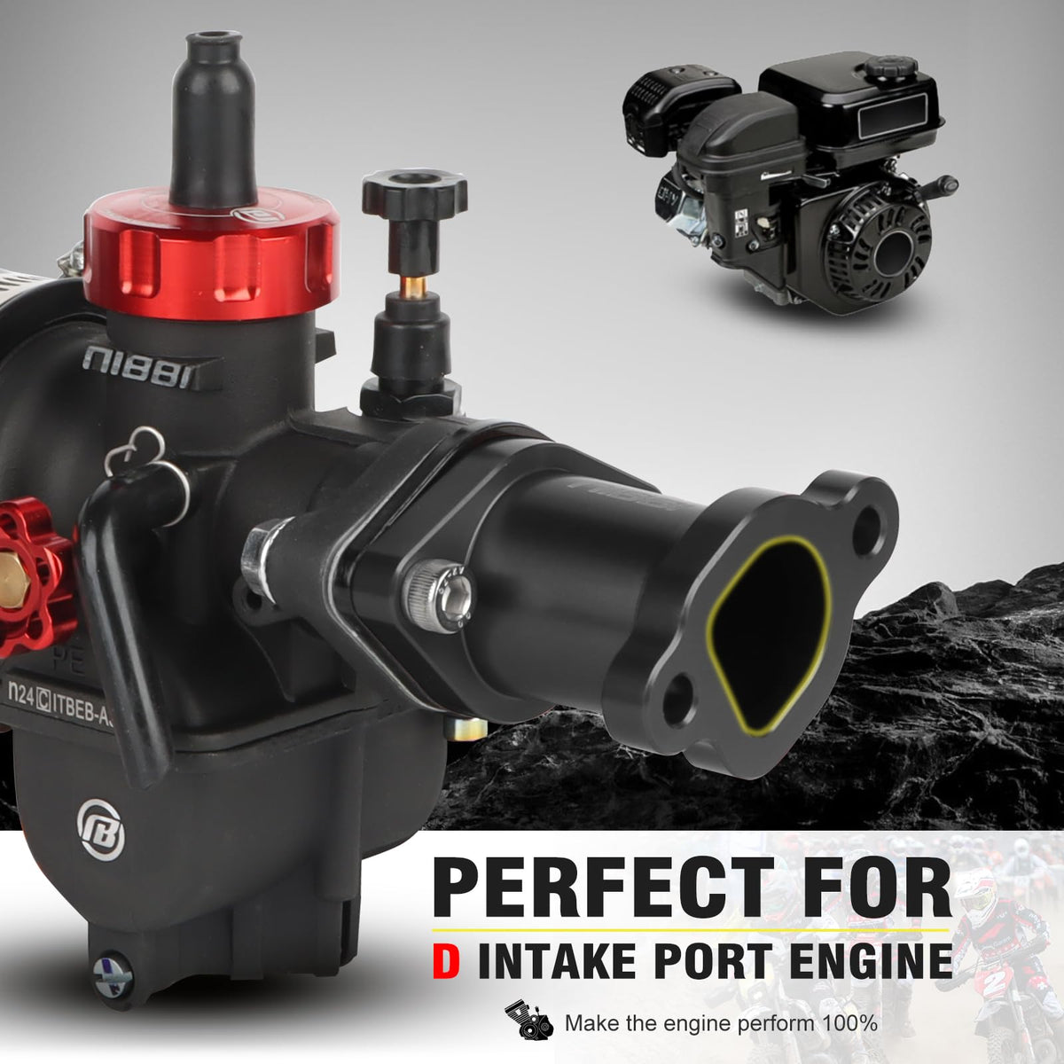 nibbi carburetor mounting face showing flange alignment and secure sealing benefit