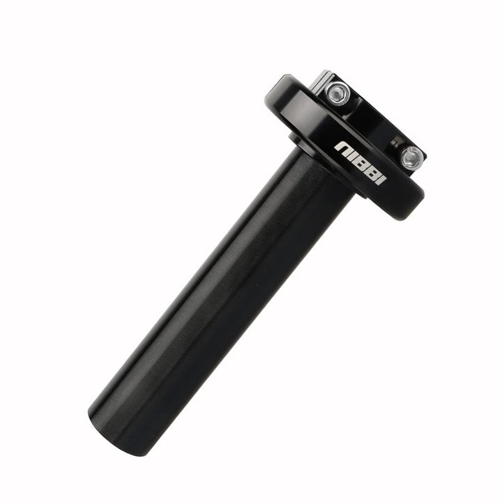 nibbi throttle front profile showing sleek black housing and quick response