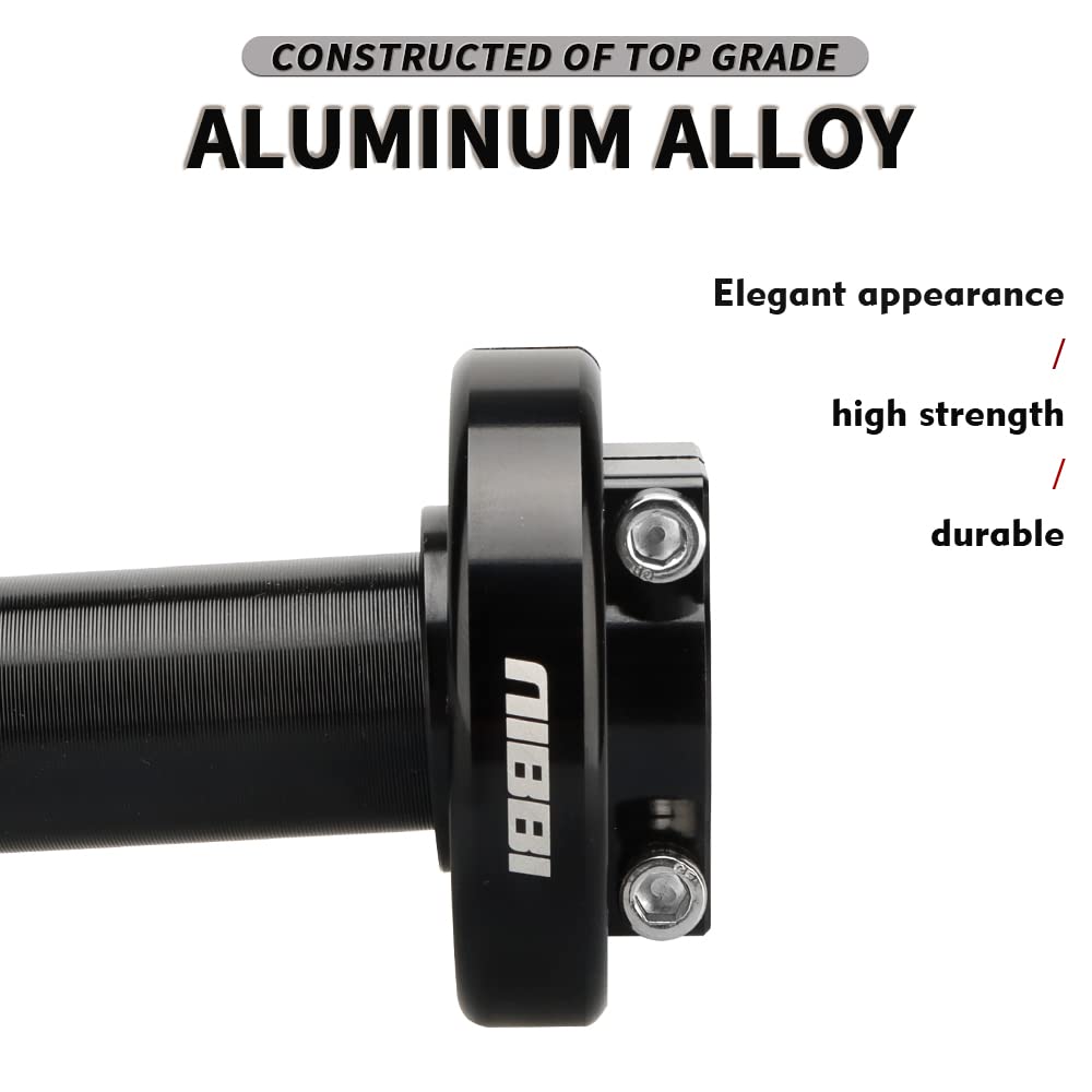 nibbi throttle size scale next to ruler for accurate fit verification