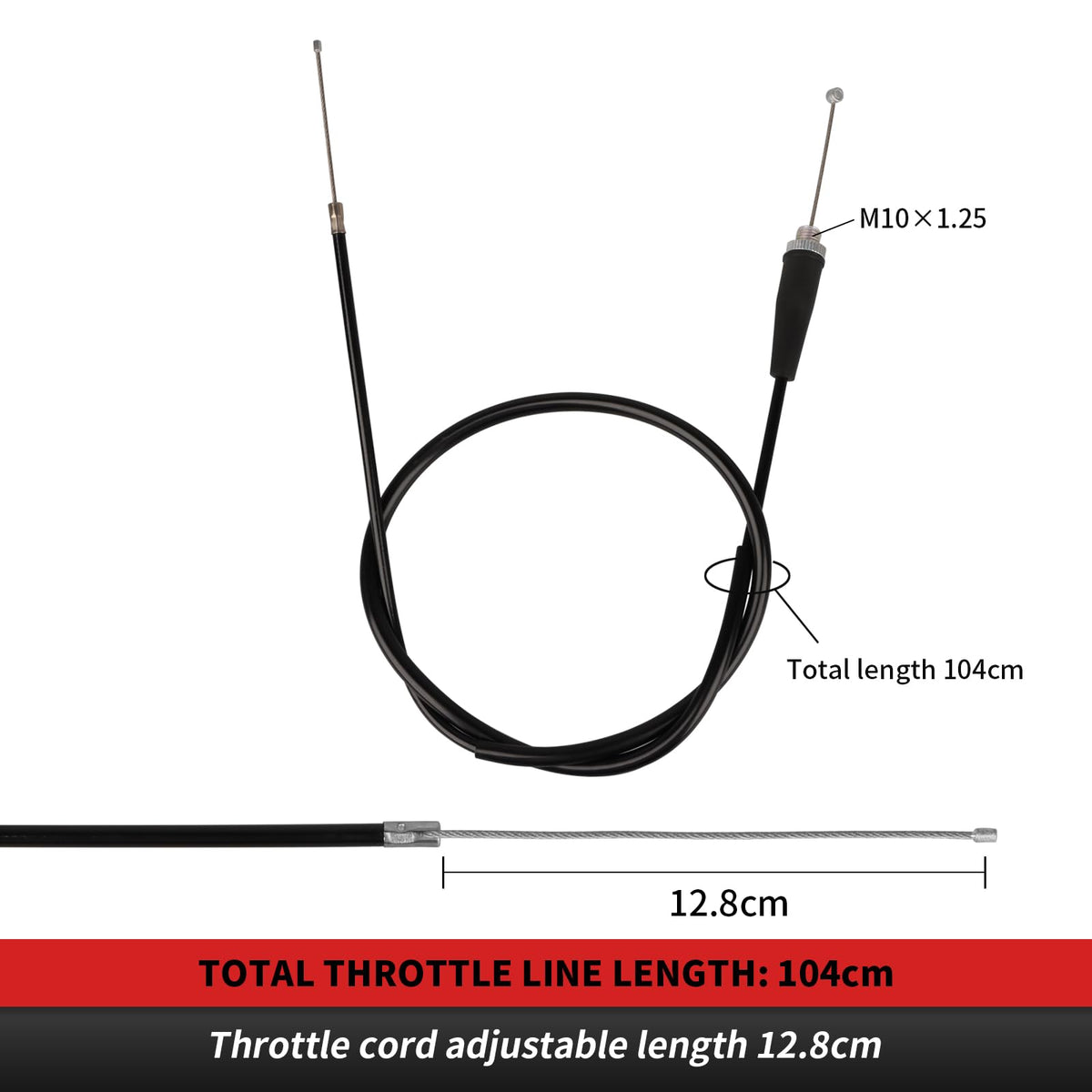 nibbi throttle tube side profile highlighting aluminum construction durability