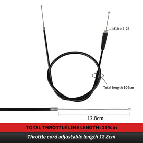 nibbi throttle tube side profile highlighting aluminum construction durability