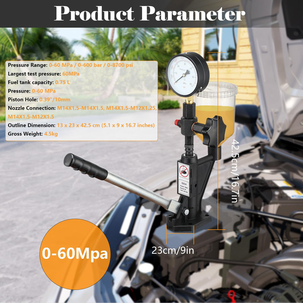 NICCOO hand lever and pump assembly highlighting ergonomic operation benefit