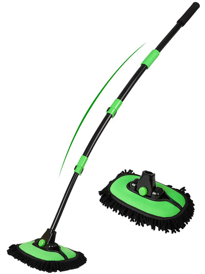 Nicecastle front view of brush and handle showing full length and benefit of reach
