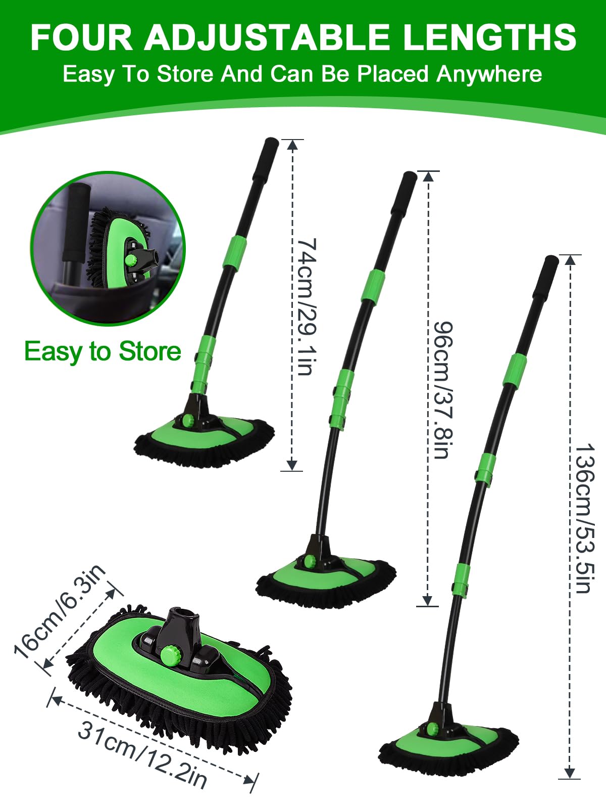 Nicecastle handle EVA grip and snap connection for comfortable secure handling