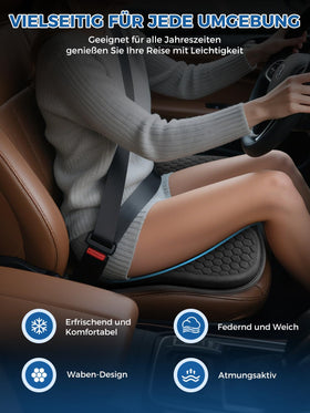 Nicecastle cushion on office chair promoting breathability and all-day sitting support