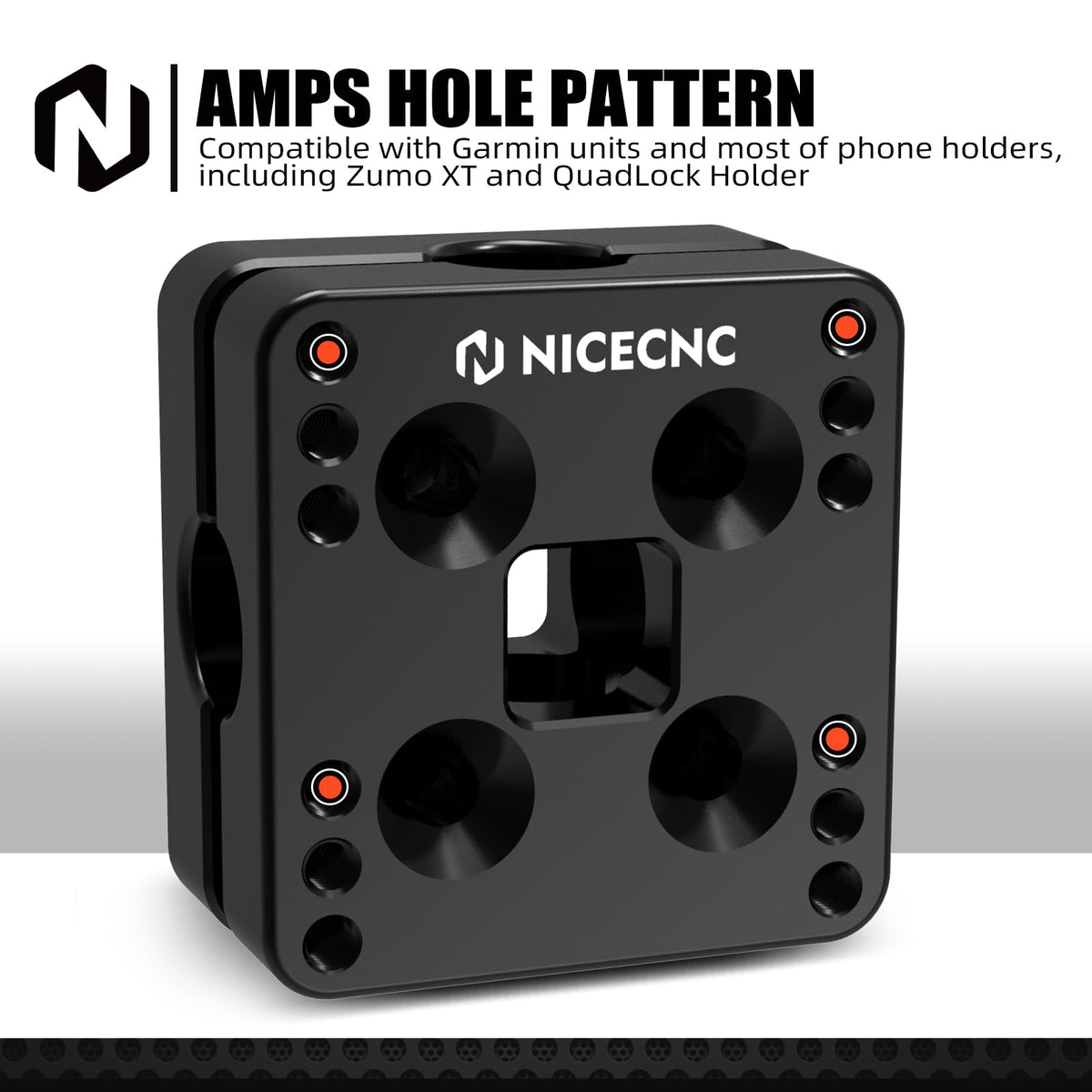 NICECNC side profile of 12mm bar clamp showing low-profile fit and secure hold benefit