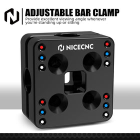 NICECNC mounted Garmin unit on clamp in use for clear navigation visibility benefit