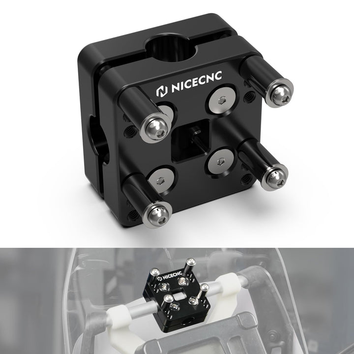 NICECNC front view of clamp showing mounting face and clean profile, durable visual benefit