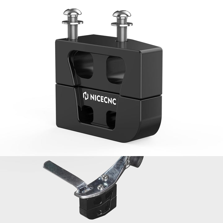 NICECNC front view of kickstand lift block showing compact design and improved stability