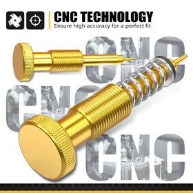 NICECNC adjuster installed on carburetor for quick fingertip tuning