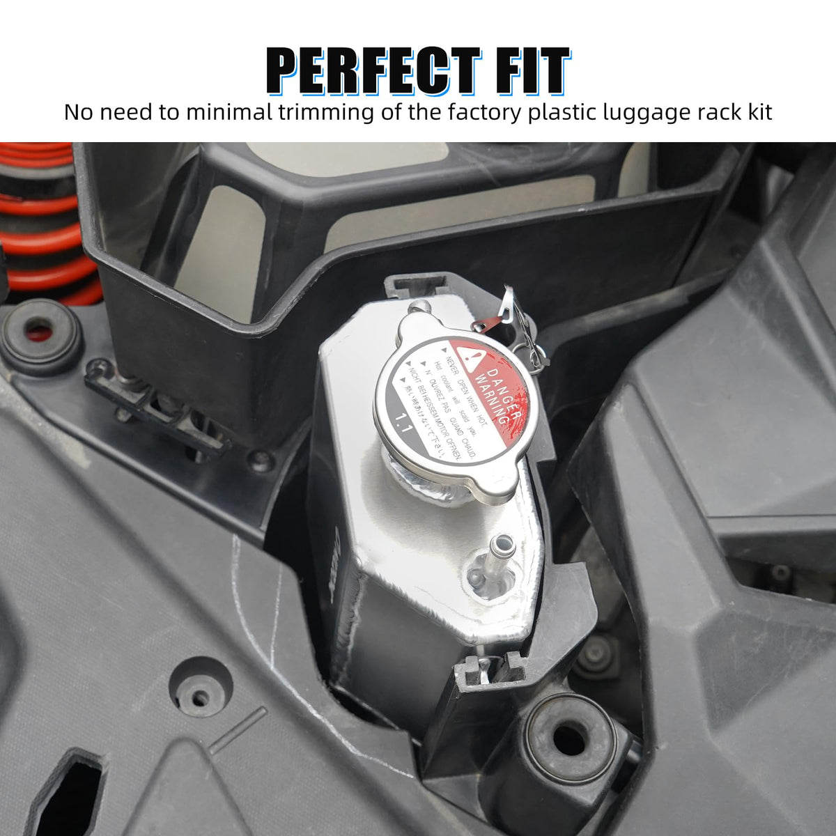 NICECNC stainless steel 1.1bar cap close up, corrosion resistance and reliable seal