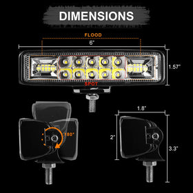 nicerpro close-up of 16 LED chips showing focused optics and power