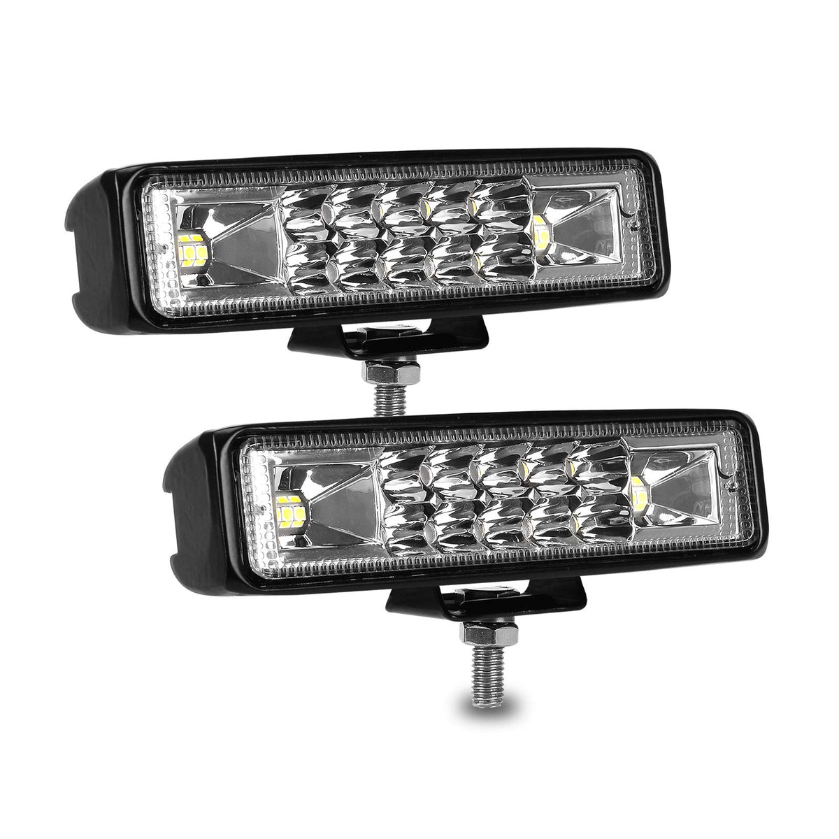 nicerpro front view of two pods showing compact housing and bright output