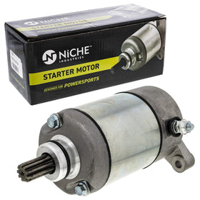 NICHE starter front view showing housing and mounting points for accurate fit