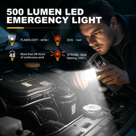 Nicholaus LED light and control panel showing bright emergency lighting and easy operation