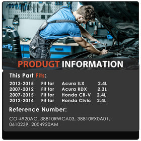 nicinver product label and part numbers showing OE references for accurate match