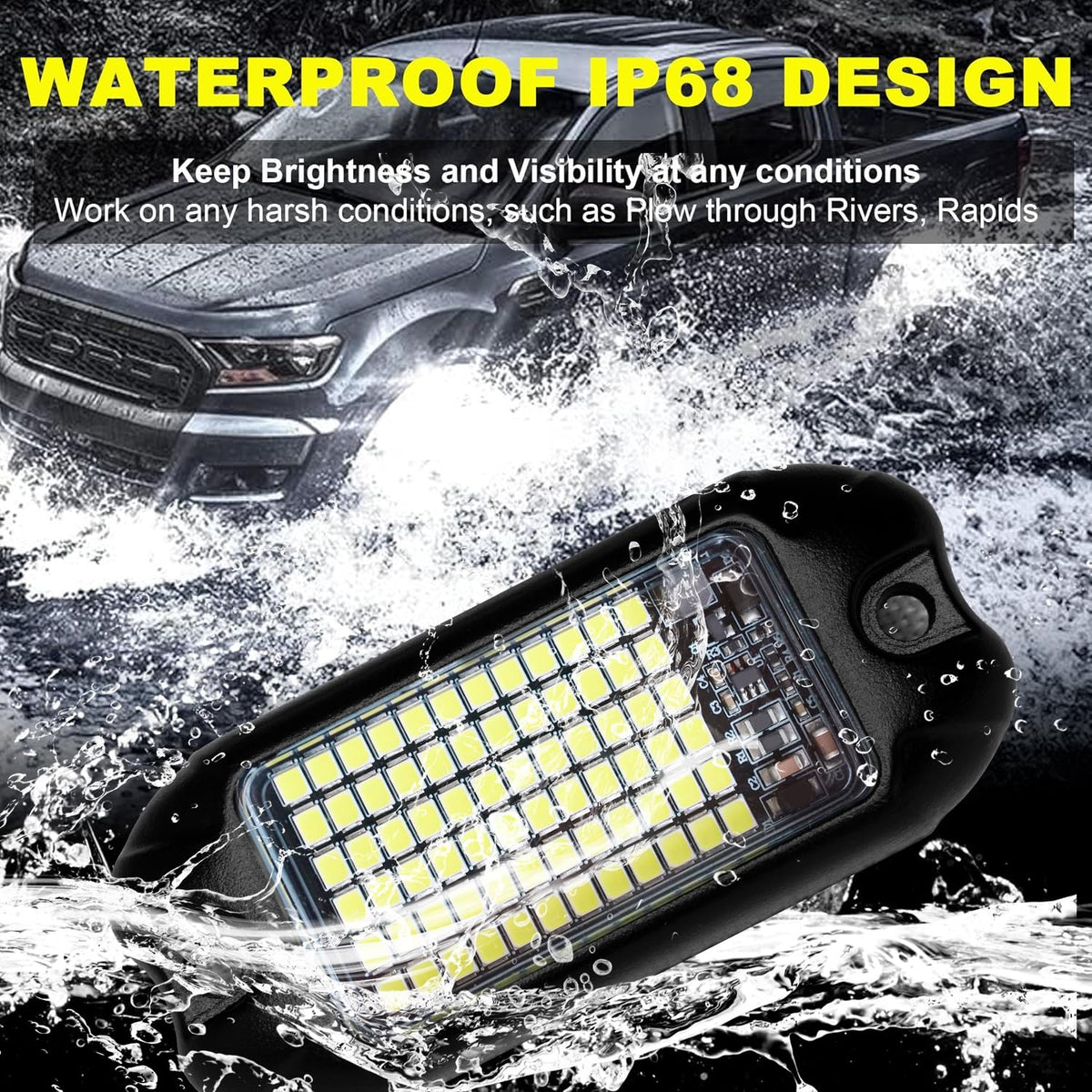 Nicoko installed on boat showing waterproof lighting for nighttime navigation
