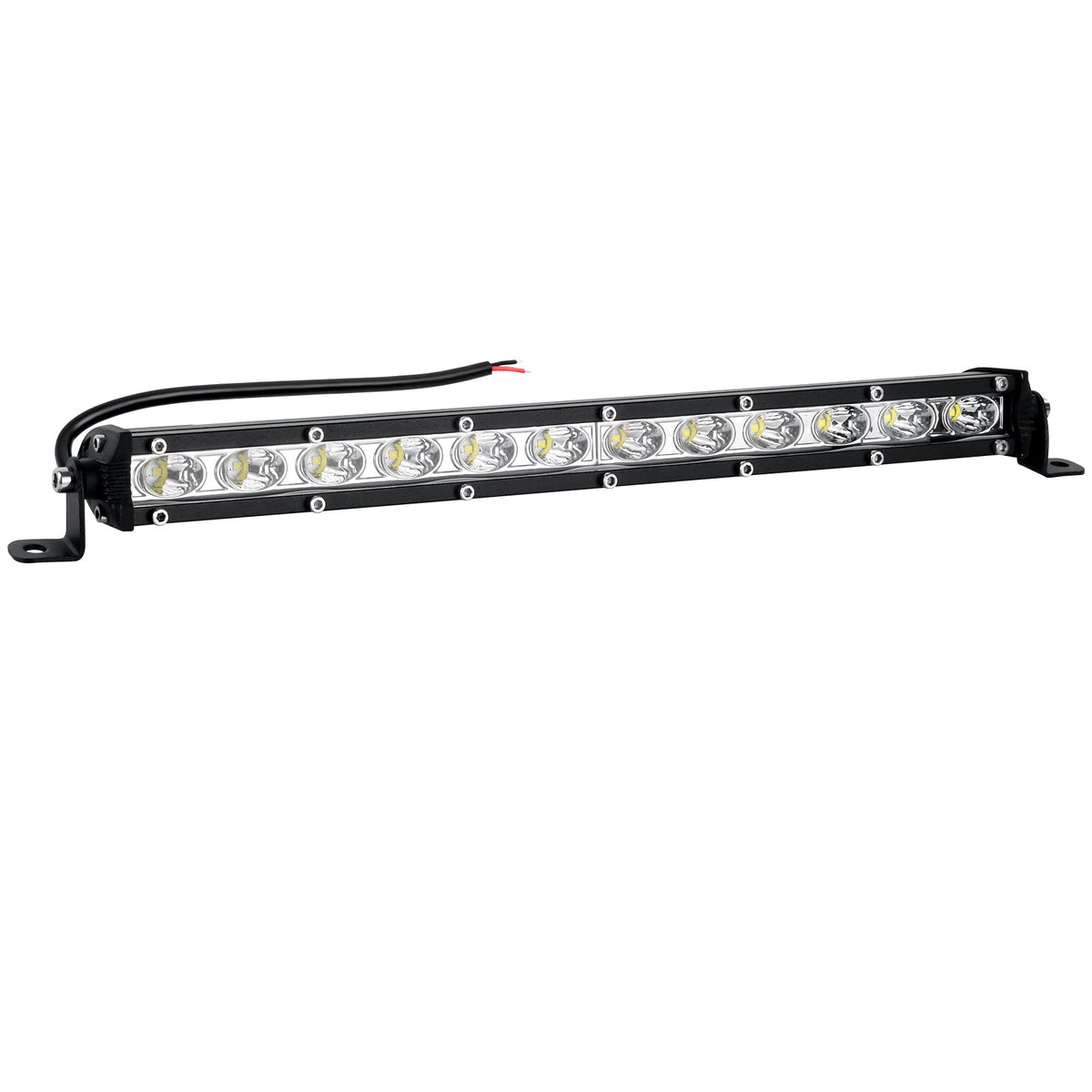 nifeida front view of 14-inch light bar shows compact durable housing and bright beam