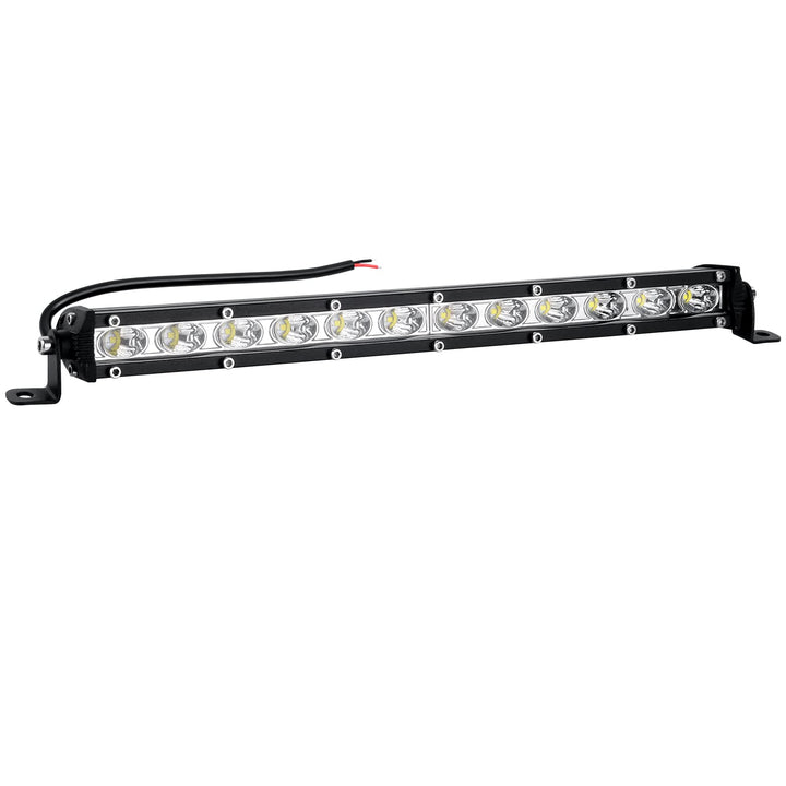 nifeida front view of 14-inch light bar shows compact durable housing and bright beam