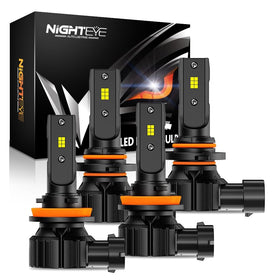NIGHTEYE front angle view showing bulb shape and plug-and-play fit